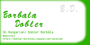 borbala dobler business card