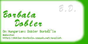 borbala dobler business card